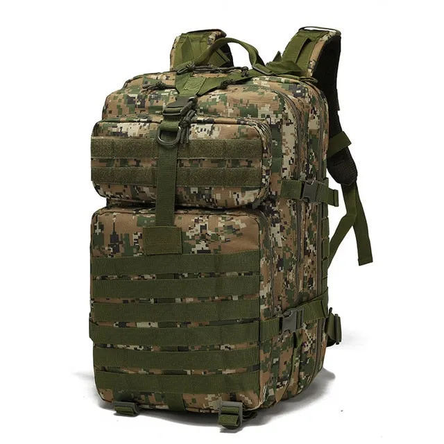 50L Large Capacity Tactical Backpack Military Army Molle Bag Outdoor EDC Assault Pack for Trekking Camping Hunting Bag