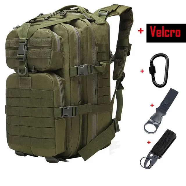 50L Large Capacity Tactical Backpack Military Army Molle Bag Outdoor EDC Assault Pack for Trekking Camping Hunting Bag