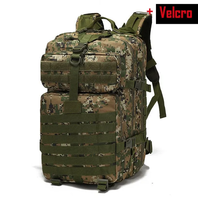 50L Large Capacity Tactical Backpack Military Army Molle Bag Outdoor EDC Assault Pack for Trekking Camping Hunting Bag