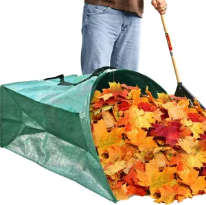 53 Gallon Leaf Collector，Large Yard Dustpan，Portable Pop Up Leaf Bags, Foldable Leaf Pick Up Tools，Reusable Yard Garden Bags for Leaves Lawn Trash（200L）