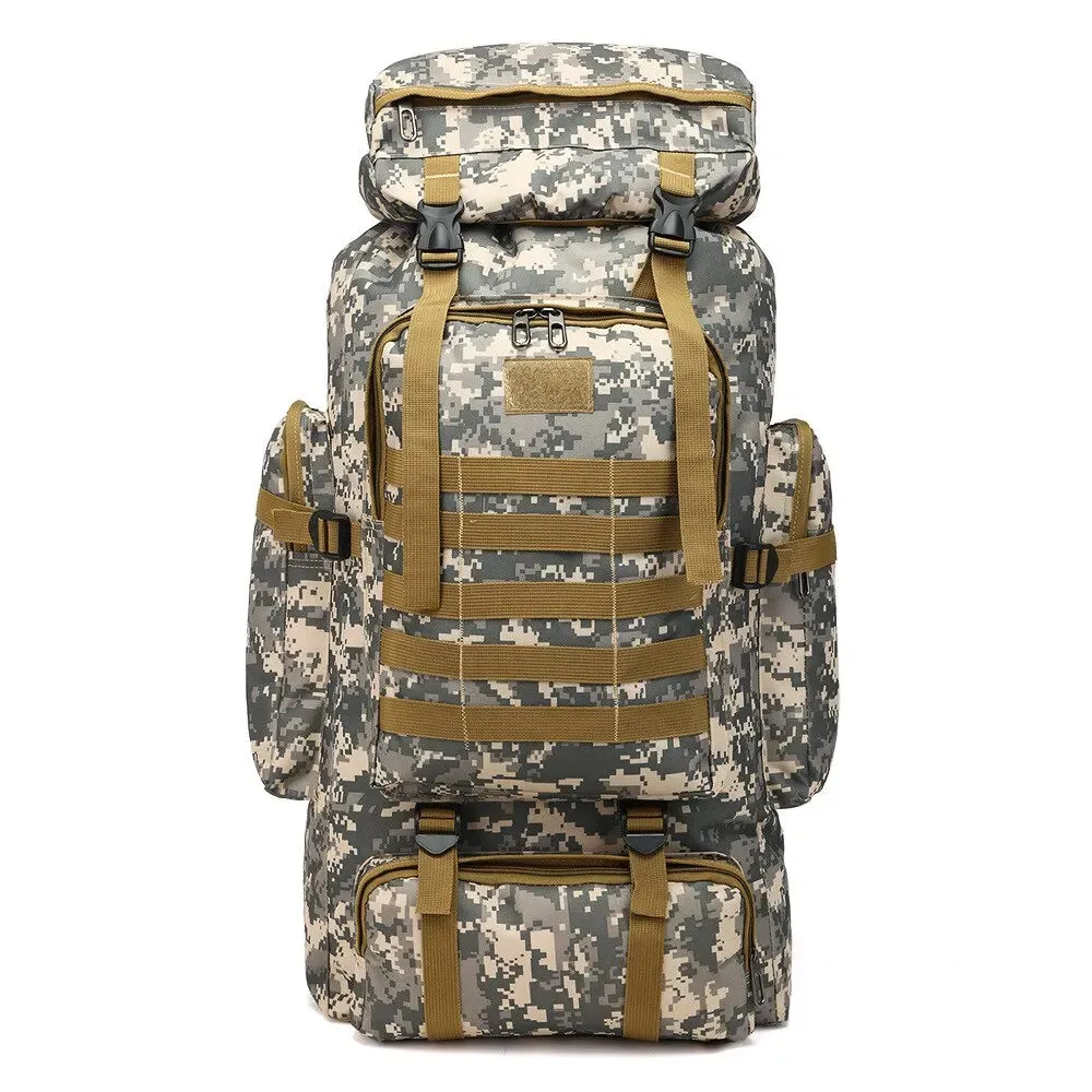 55-60LCamping Backpack Large Capacity Waterproof
