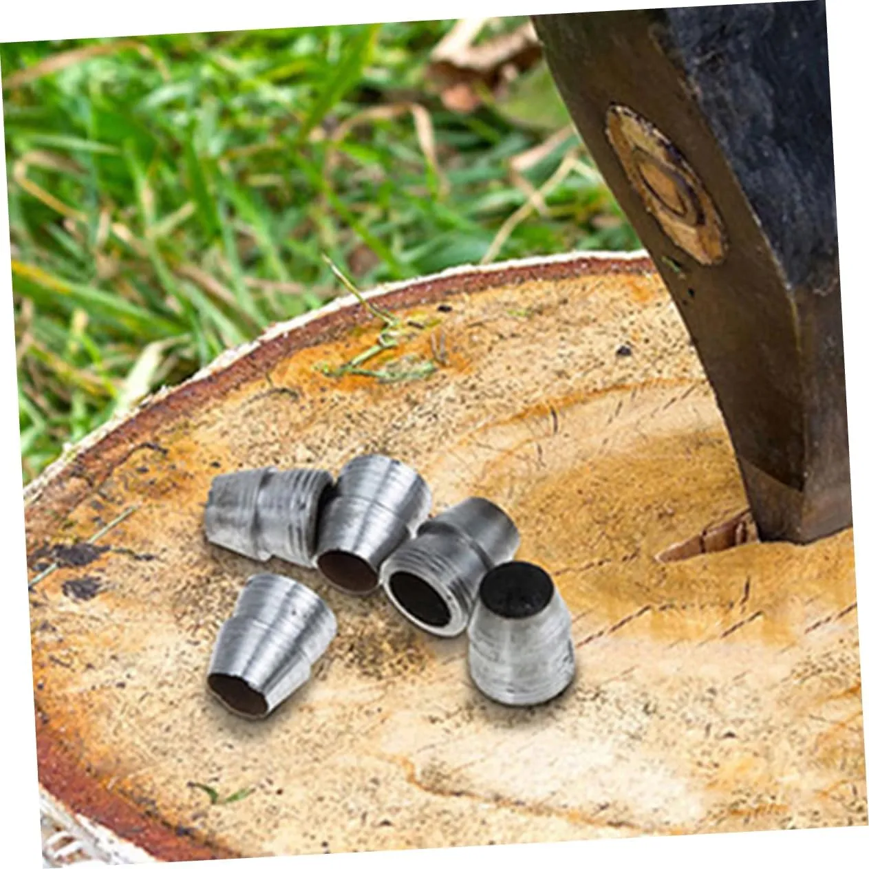 6pcs Iron Taper Wedges for Axe Replacement and Hammer Handle Reinforcement Durable and Sturdy Gardening Tools for Outdoor Pruning Chopping and DIY Projects