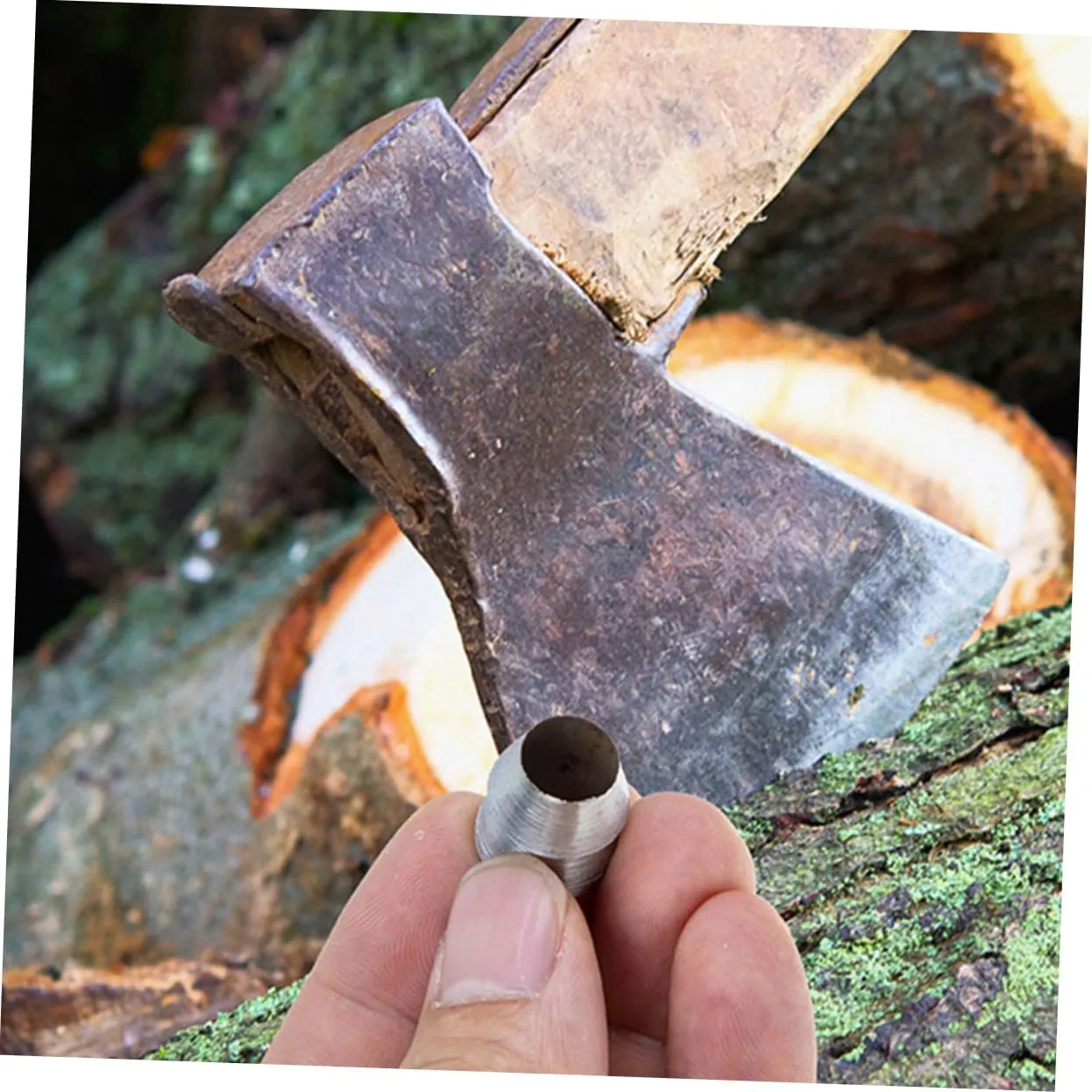 6pcs Iron Wedge for Hammer and Axe Handle Reinforcement Durable Splitting Wedges Ergonomic Design for Easy Installation and Enhanced Safety