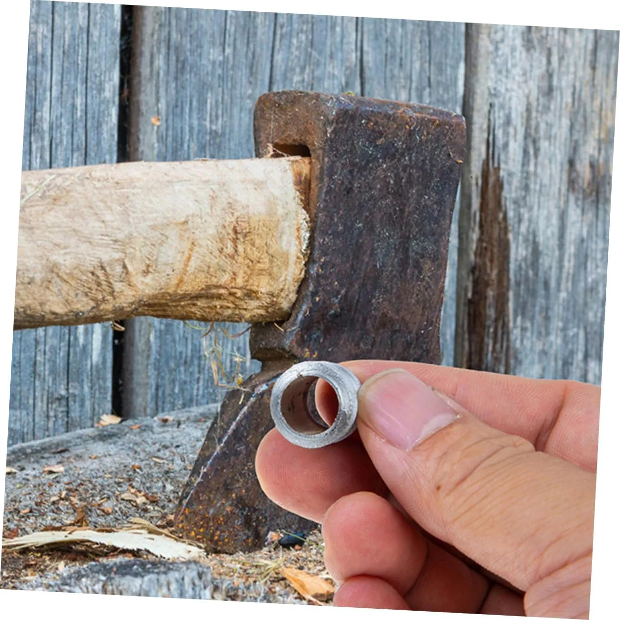 6pcs Wedge for Hammer Iron Taper Wedges for Axe Handle Reinforcement Practical Gardening Tool for Safe and Efficient Outdoor Use