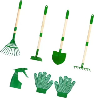 6X Kids Gardening Tools Set with Gloves Portable Comfort Handle Gifts with Spray Bottle