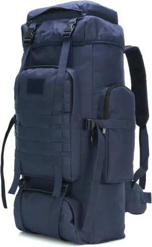 70l Hiking Backpack for Men Waterproof Military Camping Rucksack Travel Daypack