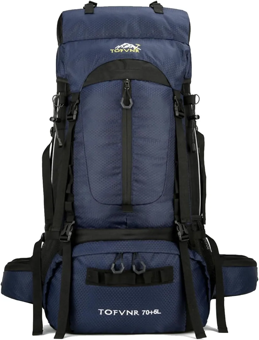 75L Hiking Backpack, Water Resistant Lightweight Outdoor Sport Daypack Travel Bag for Camping Climbing Touring (Dark Blue)