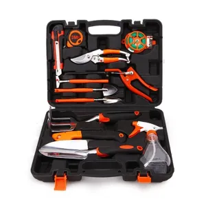 8-Piece Aluminum Alloy Garden Tool Set – Ergonomic Hand Tools with Carrying Tote