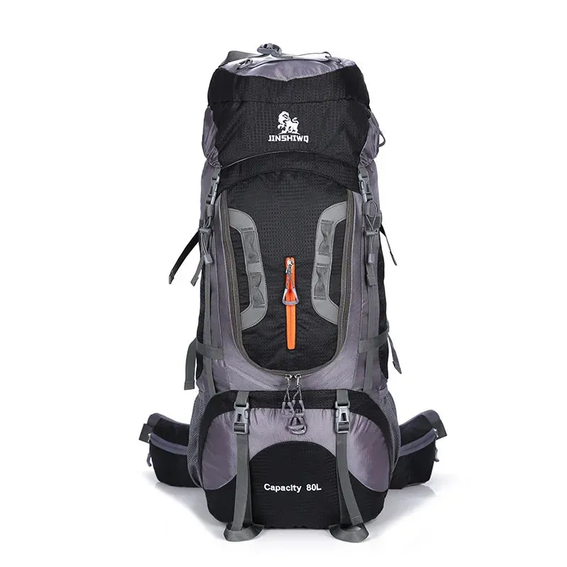 80L Superlight Camping Hiking Backpack - Outdoor Nylon Bag with Aluminum Alloy Support, Ideal for Sport Travel