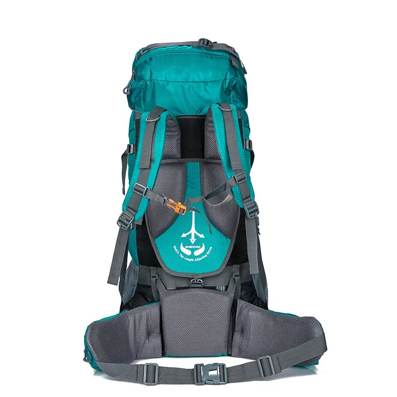 80L Superlight Camping Hiking Backpack - Outdoor Nylon Bag with Aluminum Alloy Support, Ideal for Sport Travel