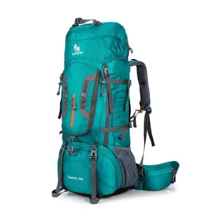 80L Superlight Camping Hiking Backpack - Outdoor Nylon Bag with Aluminum Alloy Support, Ideal for Sport Travel