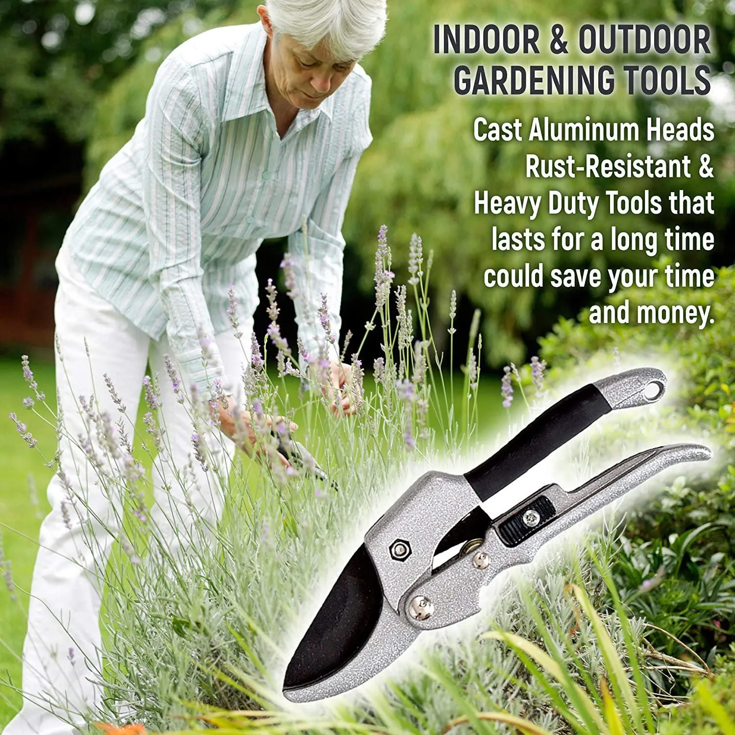 9-Piece: Heavy Duty Aluminum Alloy Gardening Tools Set