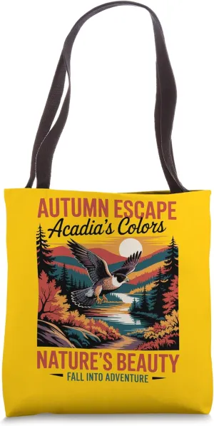 Acadia Hiking Autumn Coastline Nature Lover Tote Bag