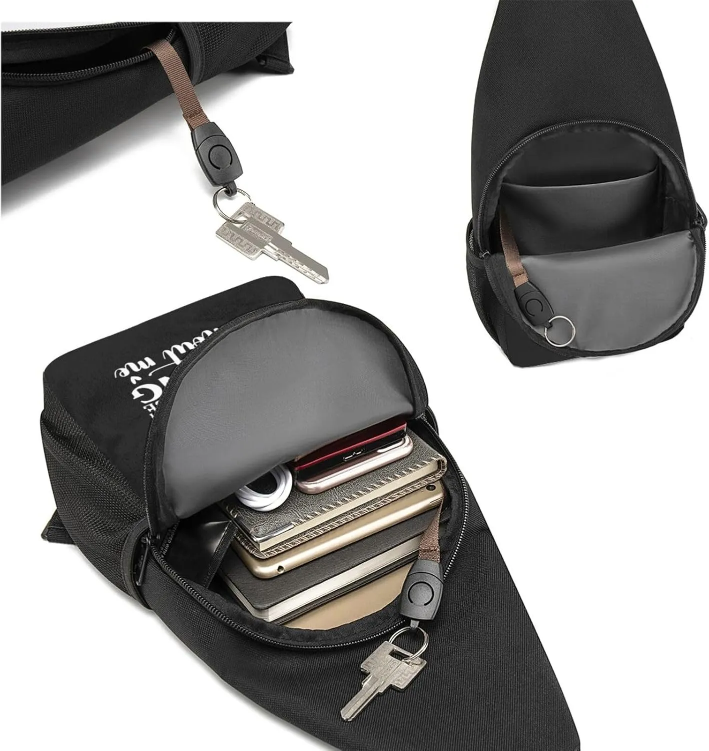 Admit It Life Would Be Boring Without Me Unisex Chest Bag Lightweight Crossbody Shoulder Bag Travel Pocket