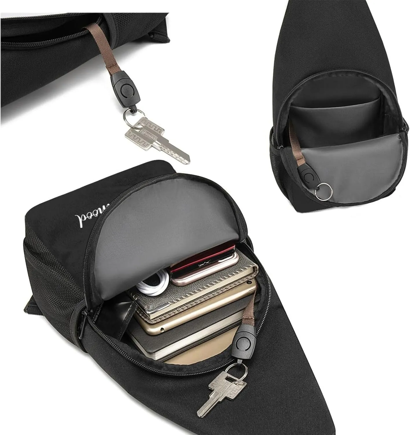 Ain'T No Hood Like Motherhood Unisex Chest Bag Lightweight Crossbody Shoulder Bag Travel Pocket