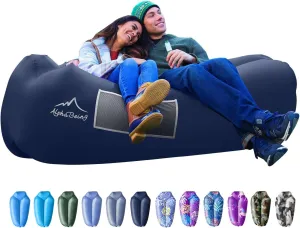 AlphaBeing Inflatable Lounger Beach Chair Accessories, Air Sofa Hammock Inflatable Couch for Camping Backyard Lakeside with Compression Sacks, Ideal Outdoor Gifts for Adults