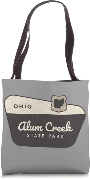 Alum Creek State Park Ohio Welcome Sign Vacation Tote Bag