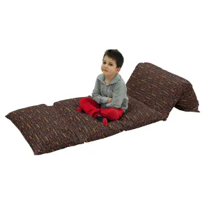 Ambesonne City Floor Pillow Lounger Cover, Famous Places of World London Paris New York Big Ben of Liberty Eiffel Tower, Nap Mat Printed Fabric Case for 5 Pillows, 88" x 27", Multicolor
