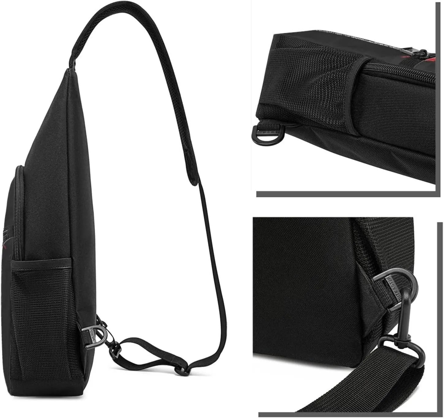 American Flag Coal Miner Unisex Chest Bag Lightweight Crossbody Shoulder Bag Travel Pocket