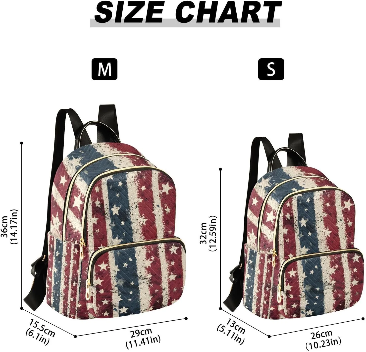 American Flag Mini Backpack Purse for Women Retro Stripes Stars Fashion Daypack Casual Travel Work Bag Ladies Shoulder Purse