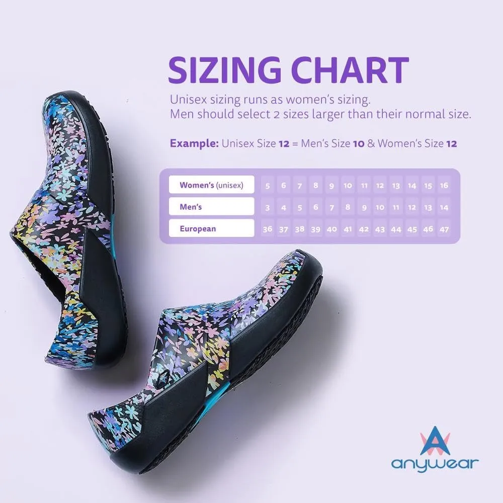 Anywear Journey Men’s and Women’s Clogs - Lightweight Waterproof Shoes with Superb EVA Cushioning for Gardening, Food Service, Medical Professionals