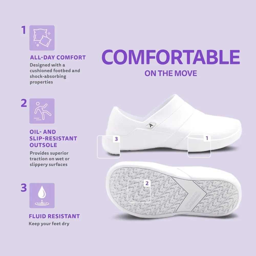 Anywear Journey Men’s and Women’s Clogs - Lightweight Waterproof Shoes with Superb EVA Cushioning for Gardening, Food Service, Medical Professionals