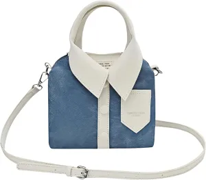 ARREBOL Small Cute Unique Fun Novelty Shirt Shaped Crossbody Handbag for Women