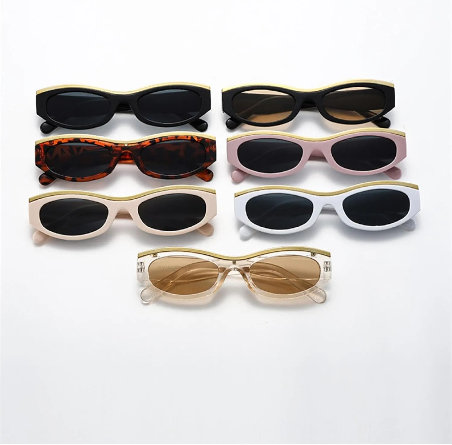 Arrival Cat Eye Sunglasses Women Men Oval Vintage Elliptic Round Sun Glasses