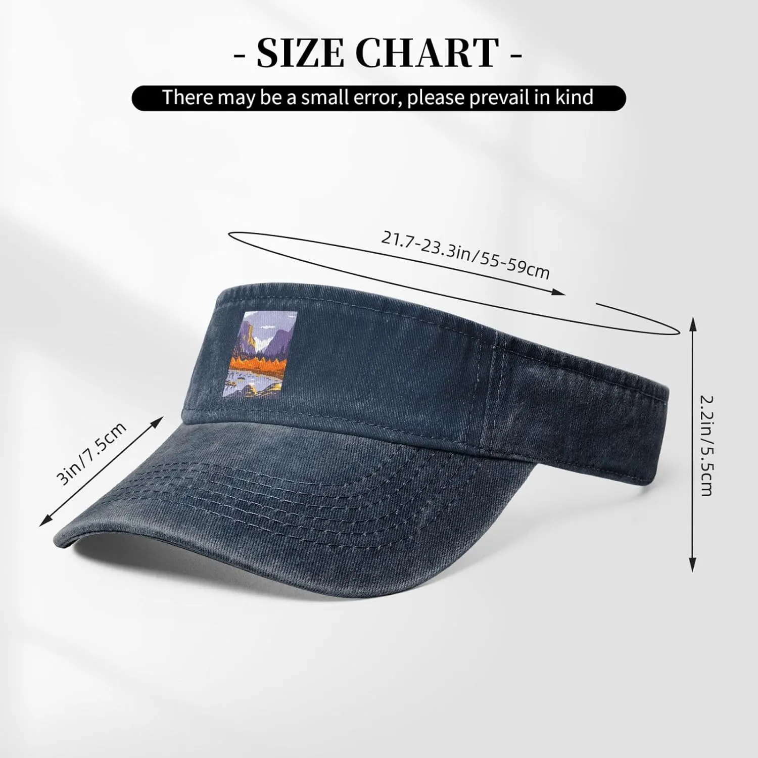 Autumn in Yosemite National Park Sun Visor Hats Cotton Adjustable Sports Empty Top Baseball Cap for Women Men Golf Cap