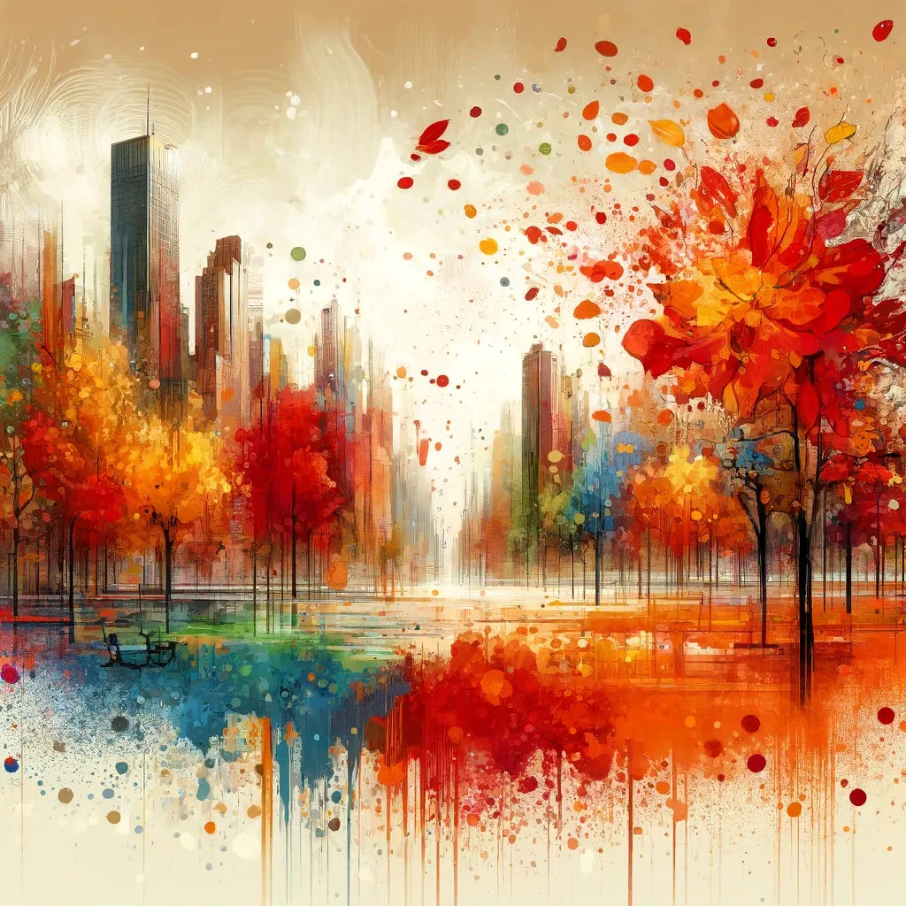 Autumn Park Harmony Canvas