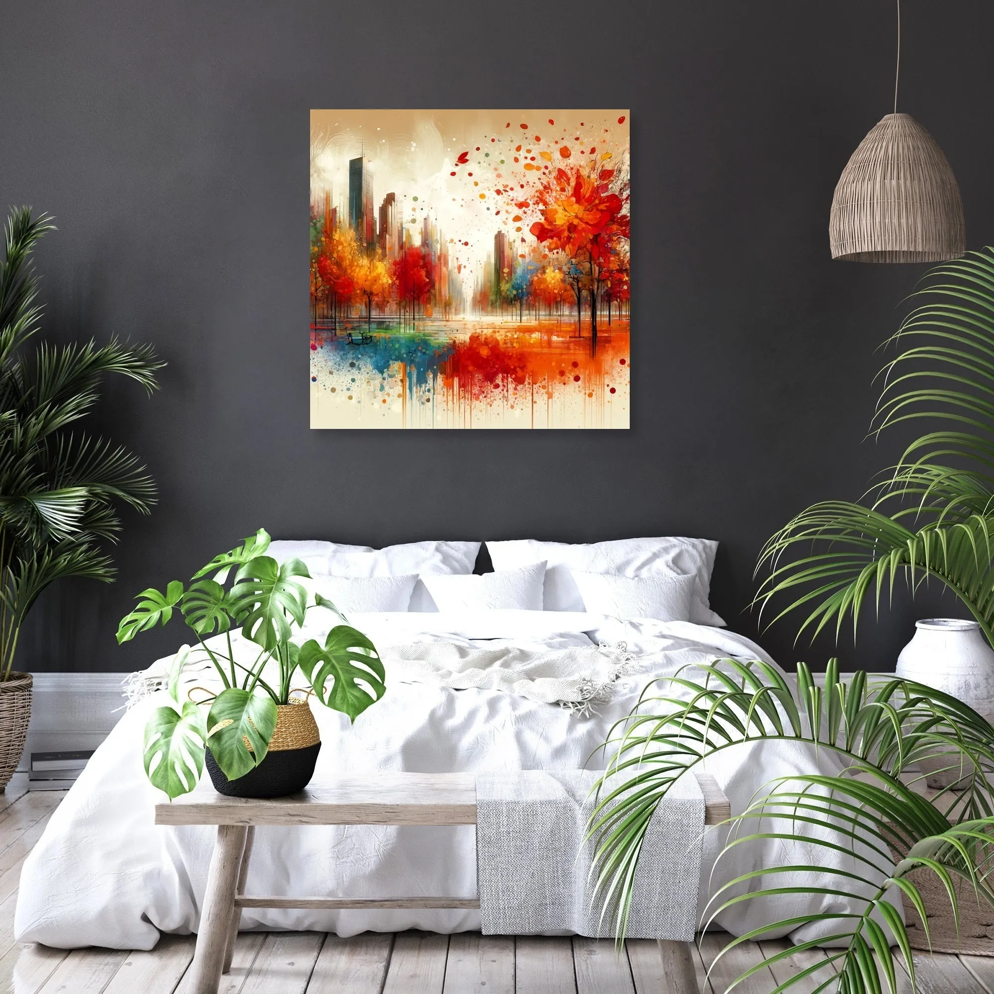 Autumn Park Harmony Canvas