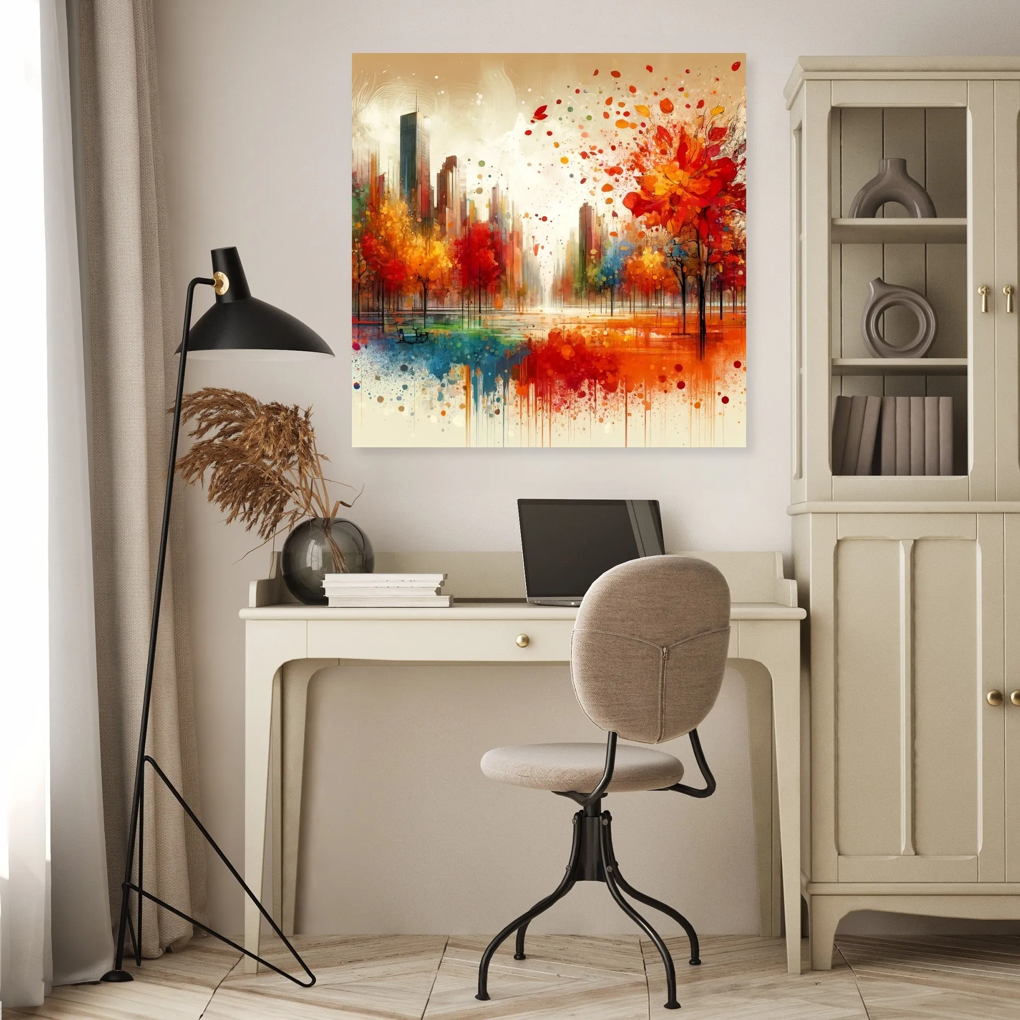 Autumn Park Harmony Canvas