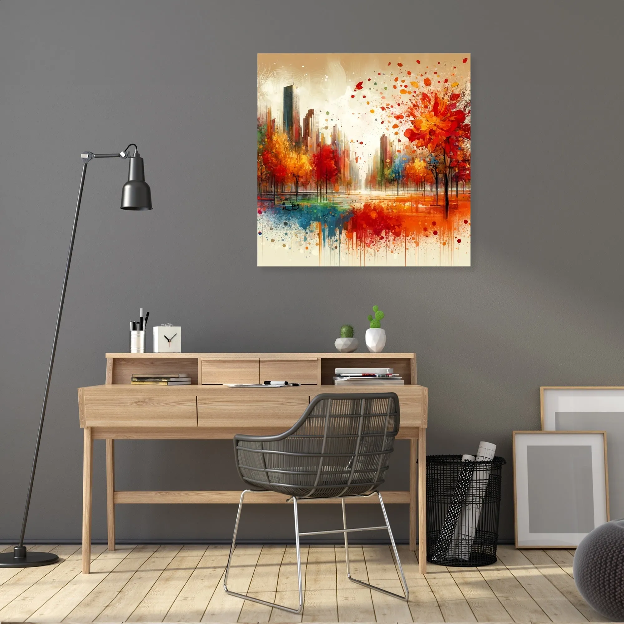 Autumn Park Harmony Canvas
