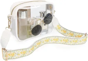 Aveniee Clear Bag Stadium Approved, Clear Purses for Women, Crossbody Bag for Concerts with Adjustable Strap