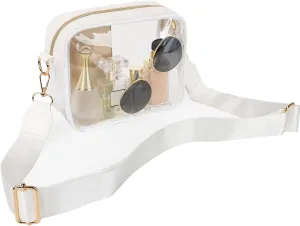Aveniee Clear Bag Stadium Approved, Clear Purses for Women, Crossbody Bag for Concerts with Adjustable Strap