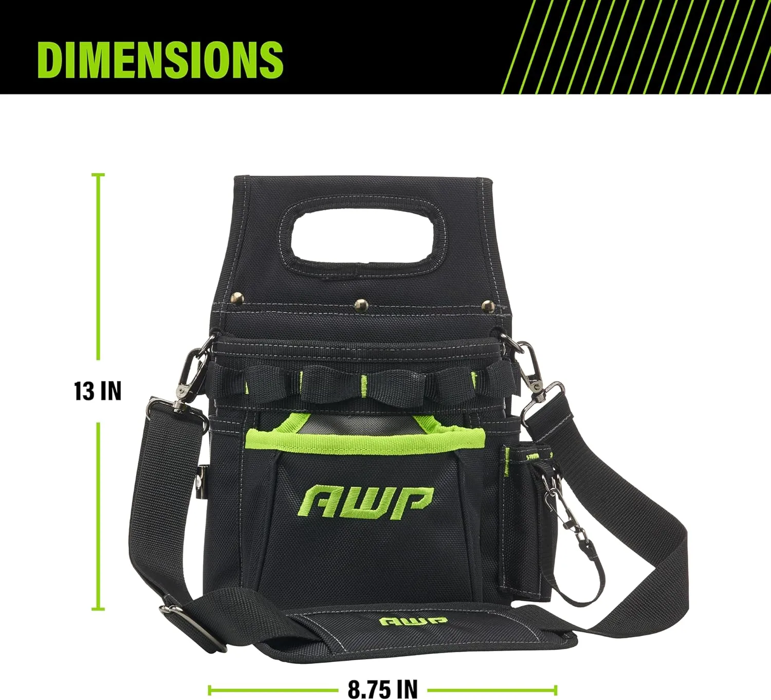 AWP Tool Pouch, Electrician Tool Pouch, Premium, Professional Multi-Pocket Organizer