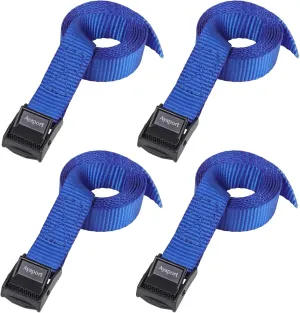 Ayaport Lashing Straps with Buckles Adjustable Cam Buckle Tie Down Cinch Strap for Packing Blue