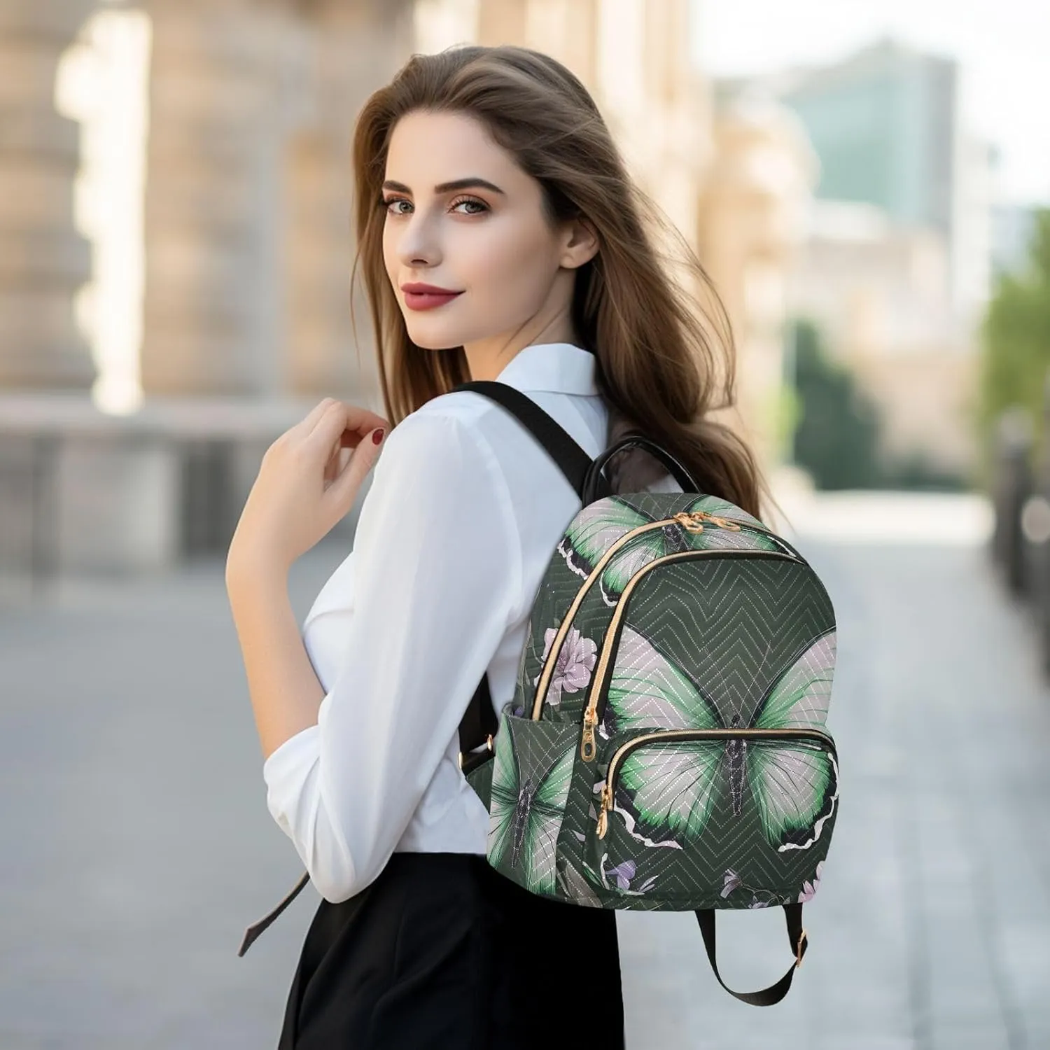 Backpack Purse for Women Funny Classic Bag Backpack Retro Fashion Large Capacity Backpack Funny Present for Women Men (Medium Pattren 1)