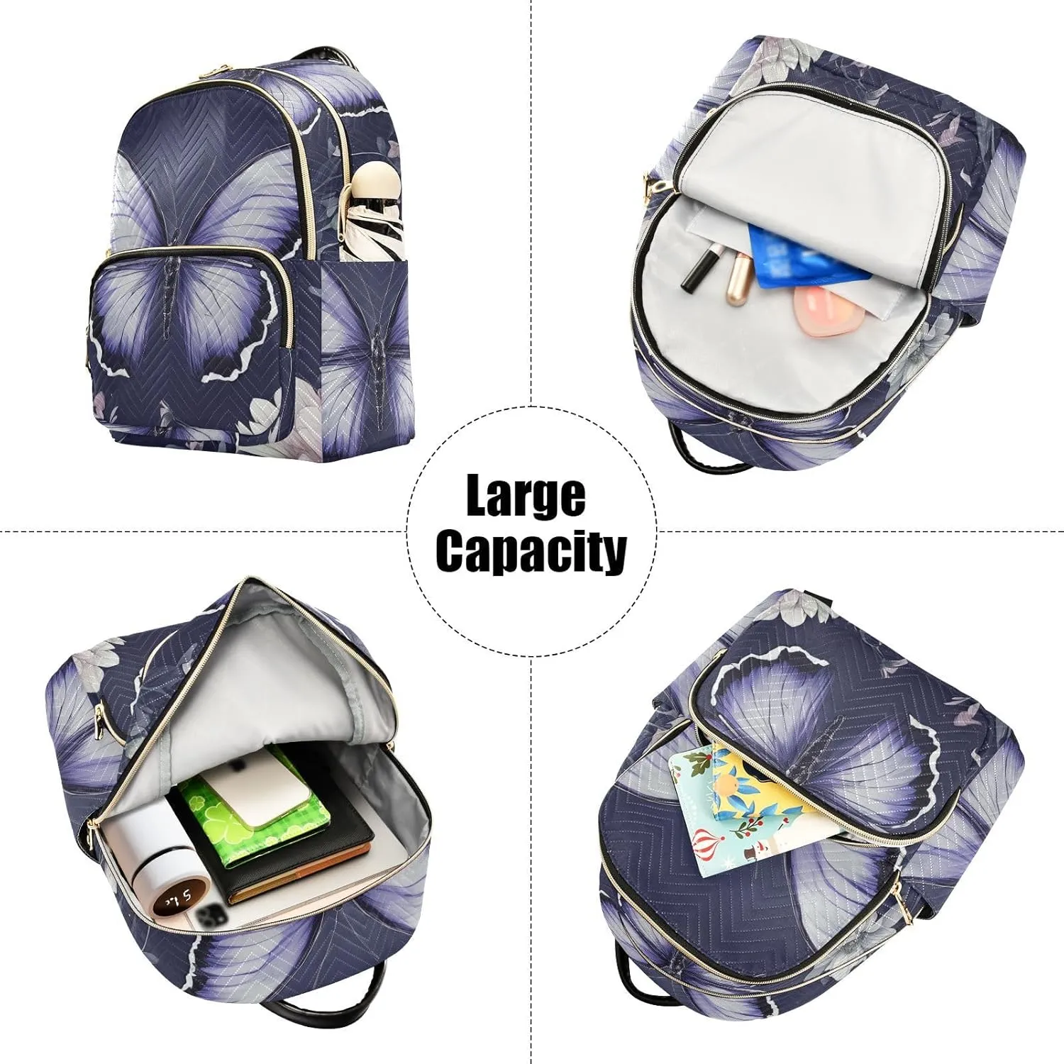 Backpack Purse for Women Funny Classic Bag Backpack Retro Fashion Large Capacity Backpack Funny Present for Women Men (Medium Pattren 3)