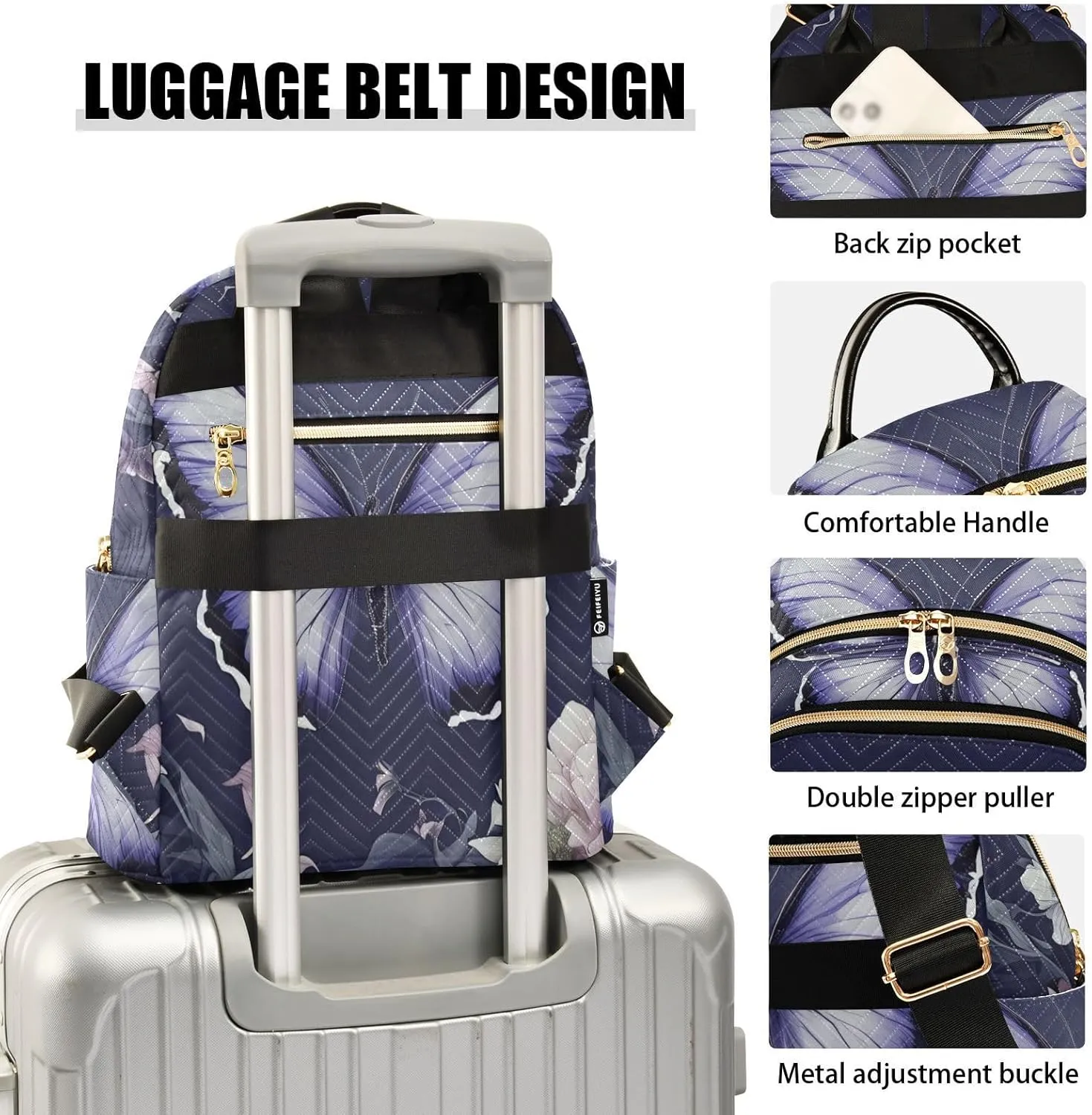 Backpack Purse for Women Funny Classic Bag Backpack Retro Fashion Large Capacity Backpack Funny Present for Women Men (Medium Pattren 3)