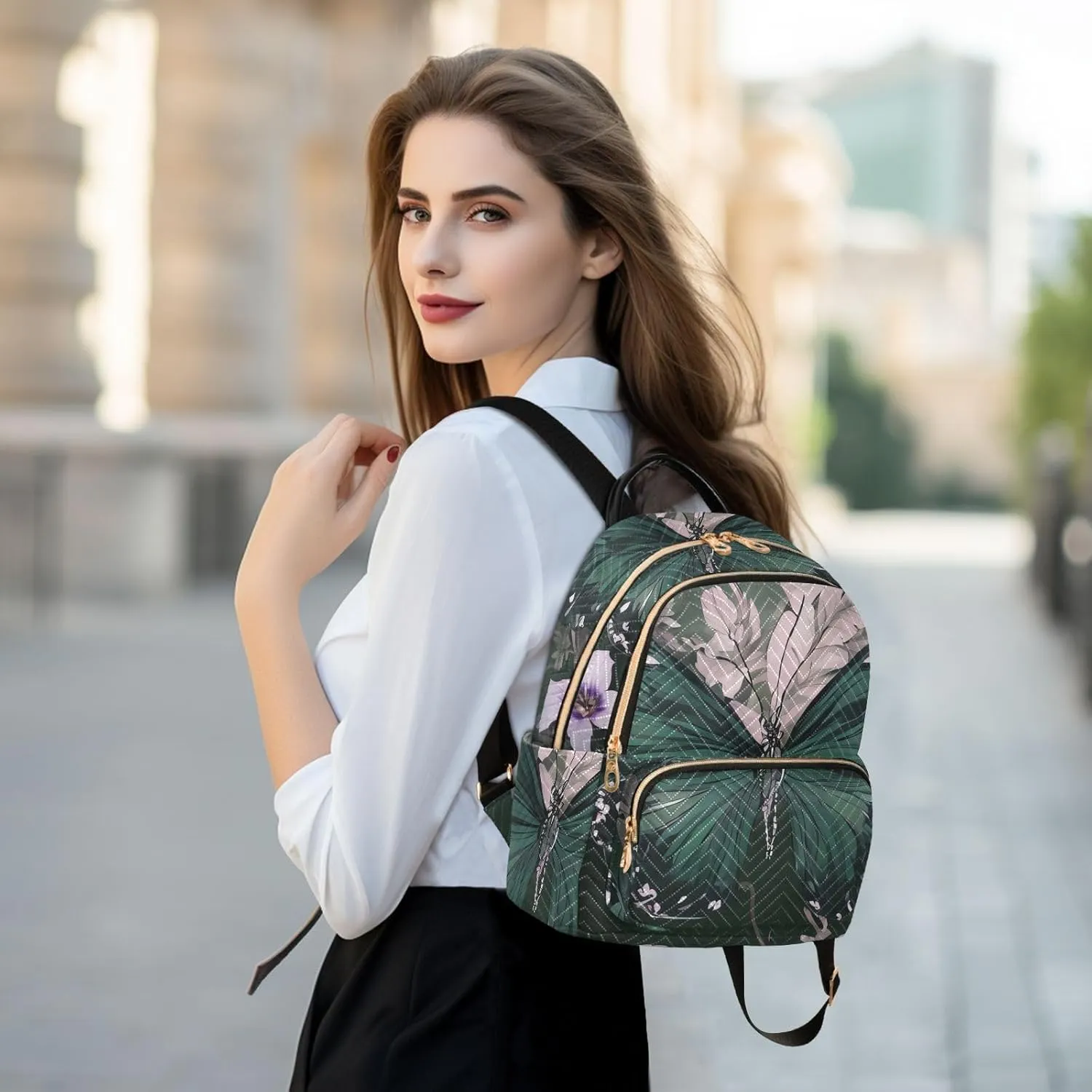 Backpack Purse for Women Funny Classic Bag Backpack Retro Fashion Large Capacity Backpack Funny Present for Women Men (Medium Pattren 4)