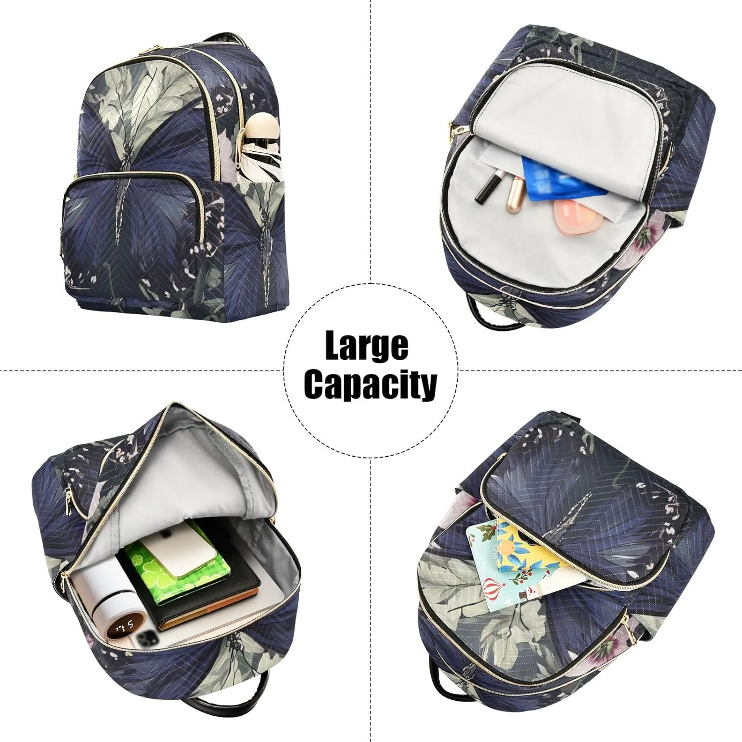 Backpack Purse for Women Funny Classic Bag Backpack Retro Fashion Large Capacity Backpack Funny Present for Women Men (Medium Pattren 5)