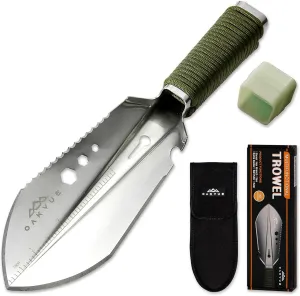 Backpacking Trowel – Lightweight Shovel for Camping, Hiking, Backpacking, Gardening – Compact Survival Multitool with Carrying Sheath