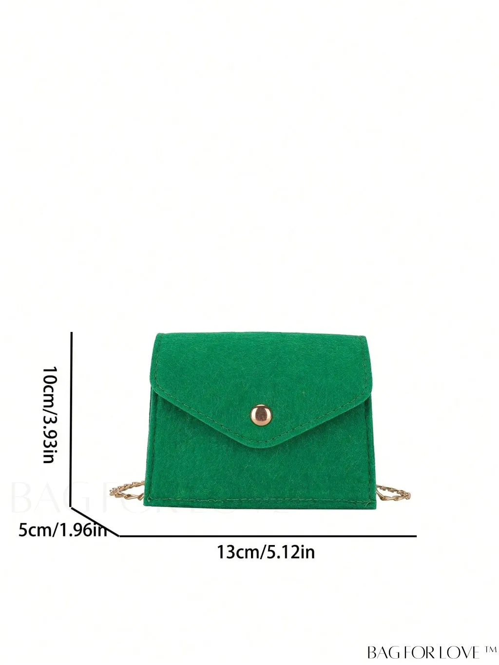 BagForLove - Compact Felt Chain Crossbody