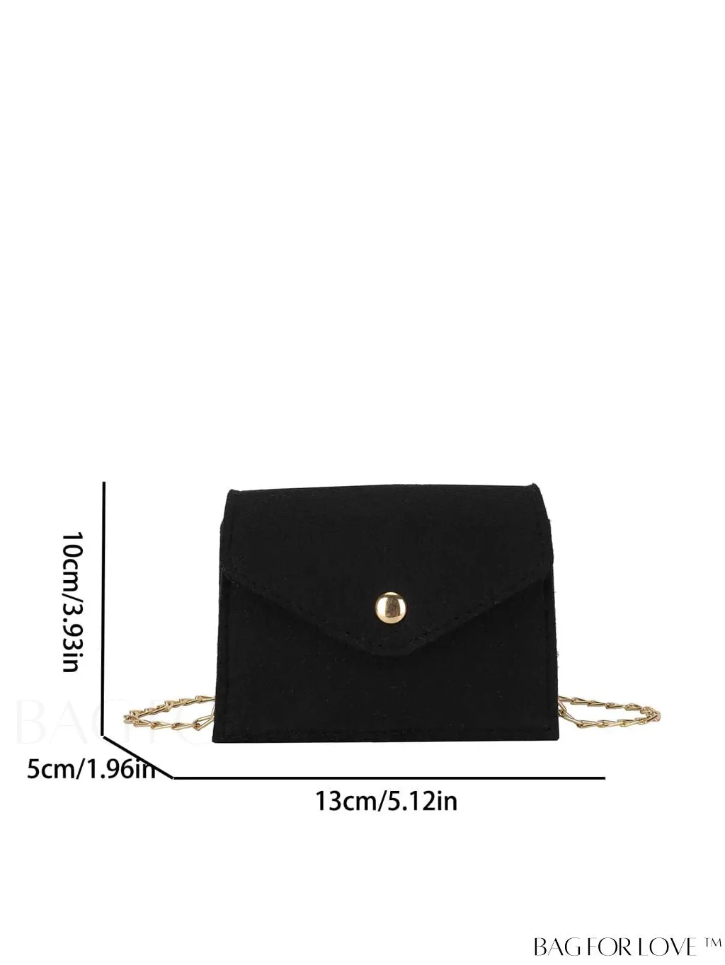 BagForLove - Compact Felt Chain Crossbody