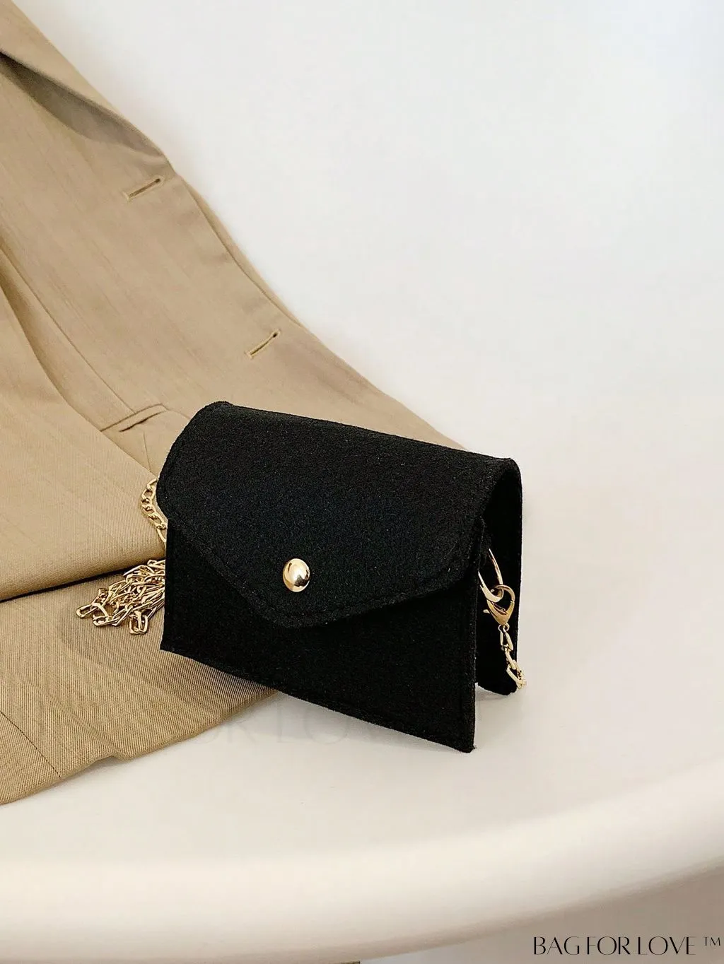 BagForLove - Compact Felt Chain Crossbody