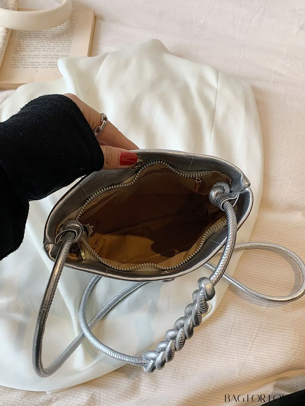 BagForLove - Compact Metallic Crossbody Bag with Contemporary Style