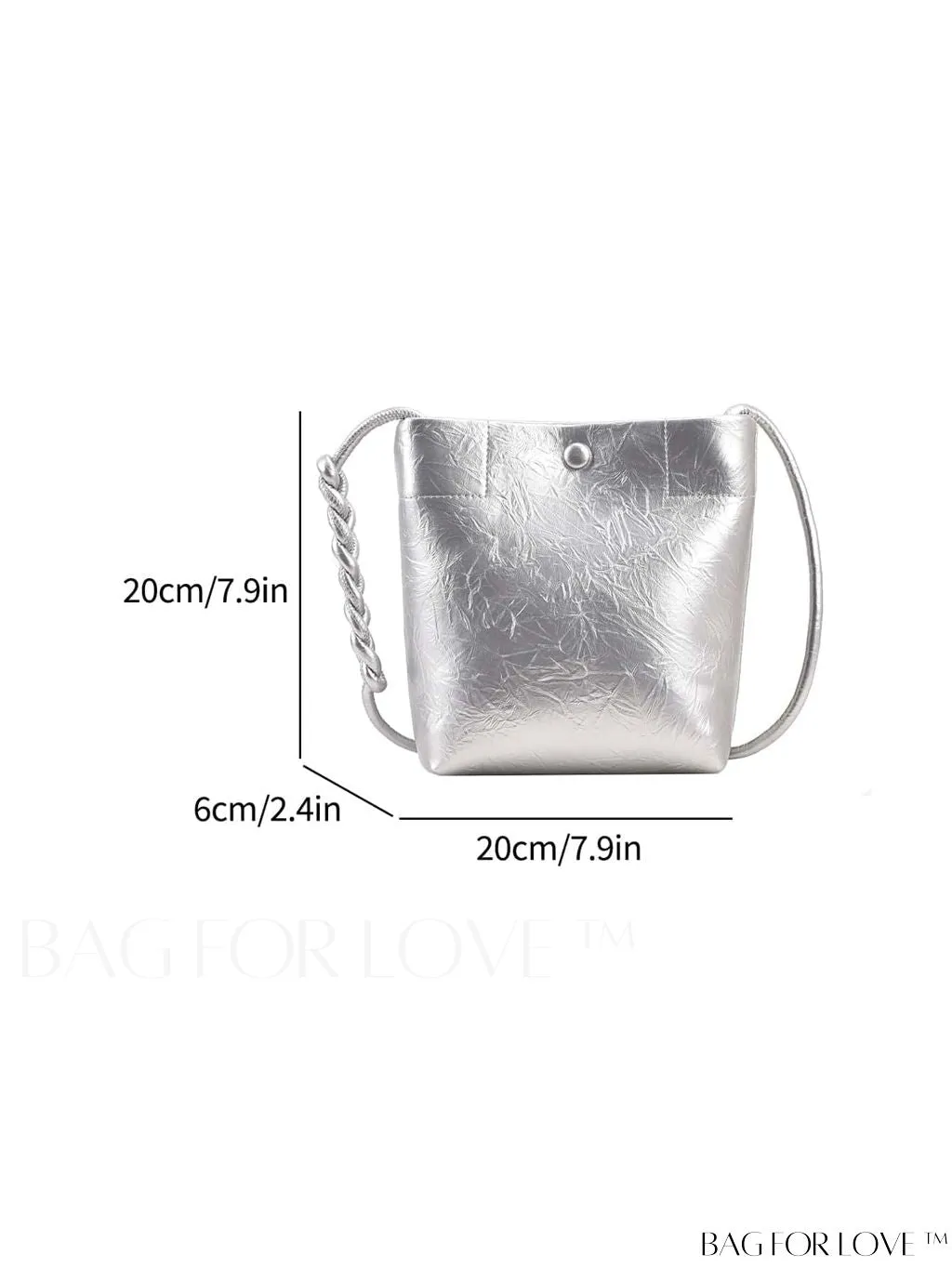 BagForLove - Compact Metallic Crossbody Bag with Contemporary Style