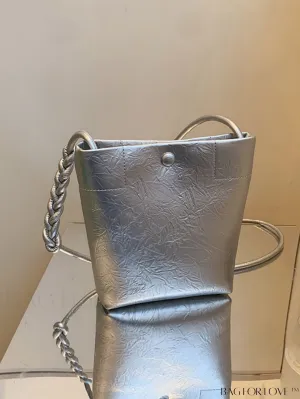 BagForLove - Compact Metallic Crossbody Bag with Contemporary Style