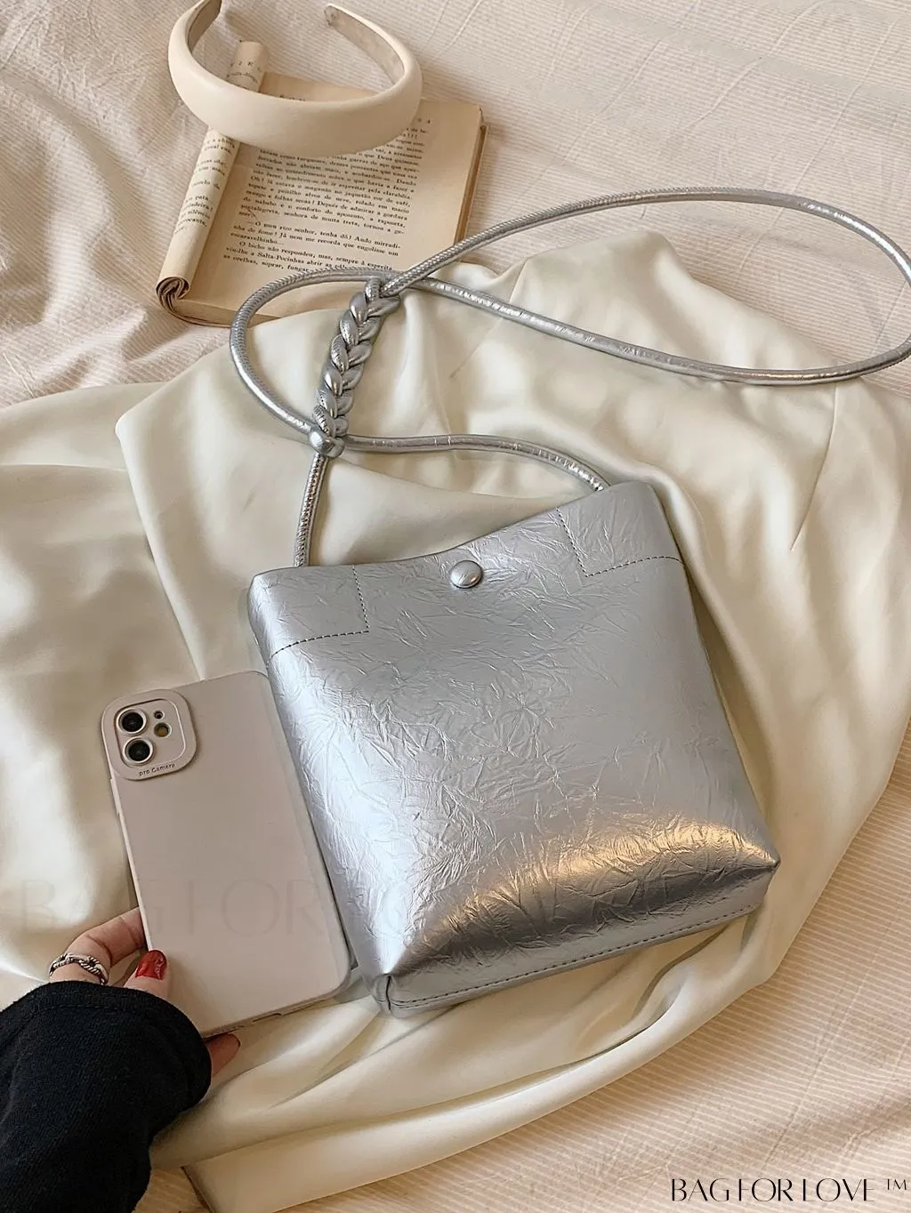 BagForLove - Compact Metallic Crossbody Bag with Contemporary Style
